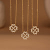 Wholesale Heart Fourleaf Flower Multilayer Stainless Steel Fashionable Elegant Colorpreserving Necklace Bracelet Set With Electroplating