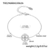 Wholesale Heart Fourleaf Flower Stainless Steel Jewelry Set With Green Glass Pendant And Electroplating For Women