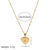 Wholesale Heart Shape Openable Photo Album Necklace With Zircon Copper And Titanium Steel Real Gold Plated O Word Chain