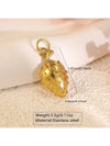 Wholesale Heart Shape Stainless Steel Electroplated Necklace Pendant Accessories Retro Fashion Diy
