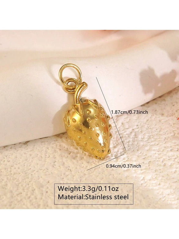 Wholesale Heart Shape Stainless Steel Electroplated Necklace Pendant Accessories Retro Fashion Diy