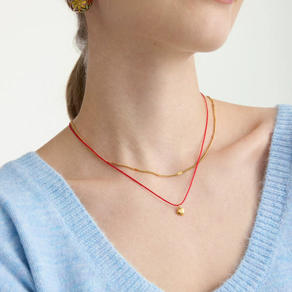 Wholesale Heart Shape Stainless Steel Gold Plated Simple Pendant Necklace For Women