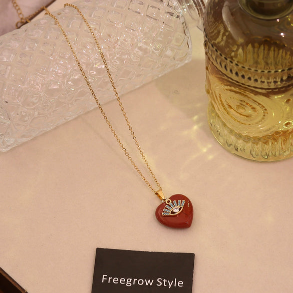 Wholesale Heart Shape Stainless Steel Pendant Necklace Accessories
