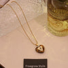 Wholesale Heart Shape Stainless Steel Pendant Necklace Accessories