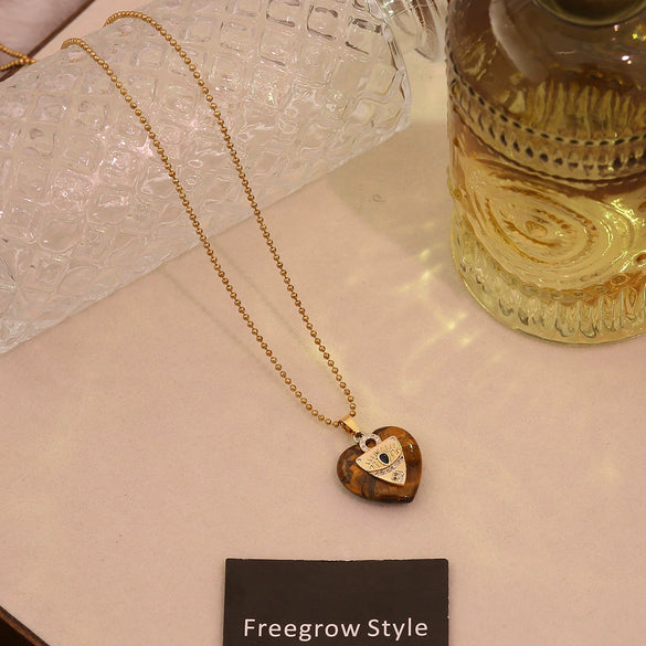 Wholesale Heart Shape Stainless Steel Pendant Necklace Accessories