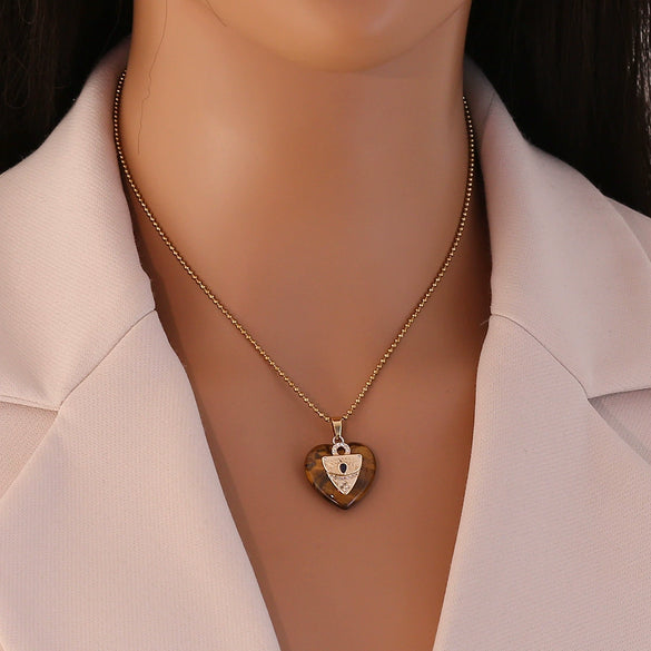 Wholesale Heart Shape Stainless Steel Pendant Necklace Accessories