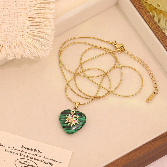 Wholesale Heart Shape Stainless Steel Pendant Necklace Accessories