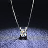Wholesale Heart Shaped Cow Head Pendant Necklace With Little Red Riding Book Quick Hand Shake Voice 1 Karat Moissanite Silver And White Copper Plated Platinum