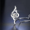 Wholesale Heart Shaped Cow Head Pendant Necklace With Little Red Riding Book Quick Hand Shake Voice 1 Karat Moissanite Silver And White Copper Plated Platinum