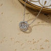 Wholesale Heart Shaped Stainless Steel And Copper Zircon Pendant Necklace With Electroplating In Fashion Geometric Style For Women