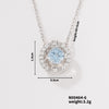 Wholesale Heart Shaped Stainless Steel And Copper Zircon Pendant Necklace With Electroplating In Fashion Geometric Style For Women