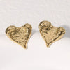 Wholesale Heartd Titanium Steel And Stainless Steel Stud Earrings For Women With Electroplating Design