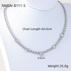 Wholesale Heartshaped Geometric Stainless Steel Fashion Simple Clavicle Necklace For Women With Electroplating
