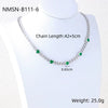 Wholesale Heartshaped Geometric Stainless Steel Fashion Simple Clavicle Necklace For Women With Electroplating