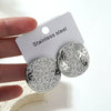 Wholesale Heartshaped Geometric Stainless Steel Stamped Earrings For Women