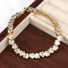 Wholesale Heartshaped Gold Plated Zirconia Bracelet Jewelry For Women