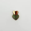 Wholesale Heartshaped Goldplated Copper Pendant Charms With Colorful Zircon Inlay Diy Jewelry Accessories For Women