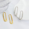 Wholesale Heartshaped Paper Clip Inlaid Zirconium Earrings For Women Copper Electroplated