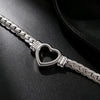 Wholesale Heartshaped Real Gold Plated Snake Bone Chain Necklace For Women Light Luxury Casual Style