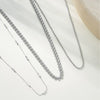 Wholesale Heartshaped Round Bead Geometric Square Stainless Steel Necklace With Polish Finish