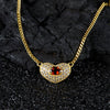 Wholesale Heartshaped Silver Jewelry Set With Gems Love Pendant Necklace For Women