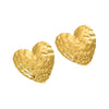 Wholesale Heartshaped Stainless Steel Stamped Earrings For Women