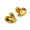 Wholesale Heartshaped Stainless Steel Stamped Love Earrings For Women Light Luxury Style