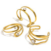 Wholesale Heartshaped Water Drop Zircon Stainless Steel Electroplated Bracelet Jewelry