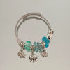Wholesale High End Elephant Pendant Bracelet With Electroplating Stainless Steel Material