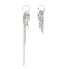 Wholesale High End Luxury Women's Stainless Steel Geometric Tassel Earrings With 18K Gold Plated Electroplating