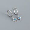 Wholesale High Quality Earrings 925 Silver Star Design Electroplated