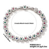 Wholesale Highend Copper Zircon Flower Shape Bracelet Jewelry For Women