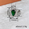 Wholesale Highend Dropshaped Copper Ring For Women With Zirconia And Geometric Design