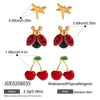 Wholesale Highend Electroplated Geometric Stainless Steel Oil Drop Earrings For Women