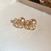 Wholesale Highend Feel Geometric Pearl Zircon Earrings With Electroplating