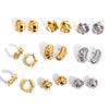 Wholesale Highend Geometric And Wave Pattern Electroplated Stainless Steel Earrings For Women