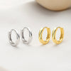 Wholesale Highend Geometric Silver S925 Electroplated Hoop Earrings
