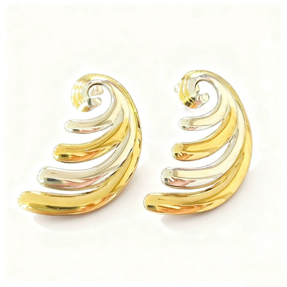 Wholesale Highend Geometric Stainless Steel Electroplated Earrings For Women