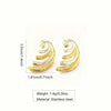 Wholesale Highend Geometric Stainless Steel Electroplated Earrings For Women