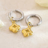 Wholesale Highend Geometric Stainless Steel 18K Gold Plated Women's Earrings