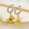 Wholesale Highend Geometric Stainless Steel 18K Gold Plated Women's Earrings