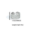 Wholesale Highend Heart Titanium Steel Hollow Ring With Butterfly And Cylindrical Splicing Electroplated Unisex