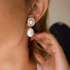 Wholesale Highend Minimalist Geometric Stainless Steel Electroplated Earrings For Women
