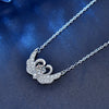 Wholesale Highend S925 Sterling Silver Swan Clavicle Pendant Necklace For Female
