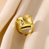Wholesale Highend Stainless Steel Electroplated Butterfly Love Ring For Women With Geometric And Animal Patterns
