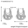 Wholesale Highpolished 18K Gold Plated Stainless Steel Geometric Circle Hollow Earrings For Women