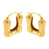 Wholesale Highpolished Ushaped Geometric Copper Earrings For Women With Electroplating