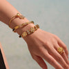 Wholesale Highquality 5A Zircon Buckle Bracelet In Fashionable And Simple Style Made Of Stainless Steel With Electroplating Featuring A Cross Shape