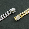 Wholesale Hip Hop Alloy Cuban Chain Necklace With Rhinestones And Geometric Design For Men