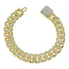 Wholesale Hip Hop Alloy Cuban Chain Necklace With Rhinestones And Geometric Design For Men
